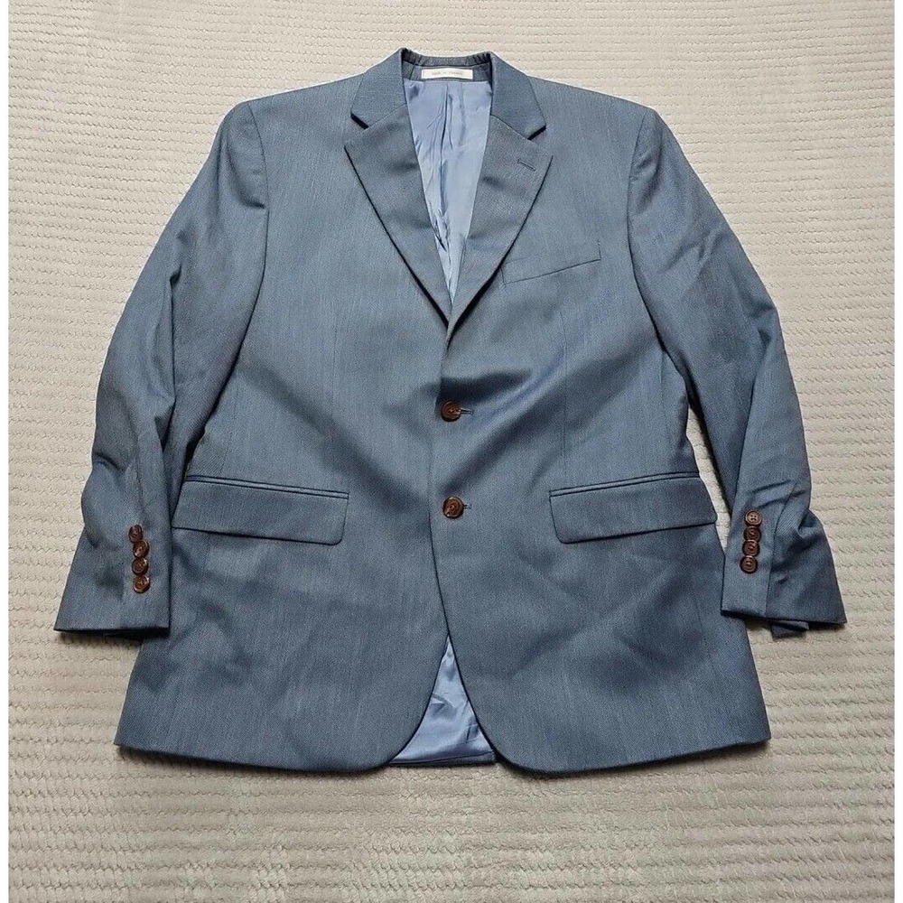 Lauren Ralph Lauren Blazer Jacket Mens 40 S Denim Blue Color